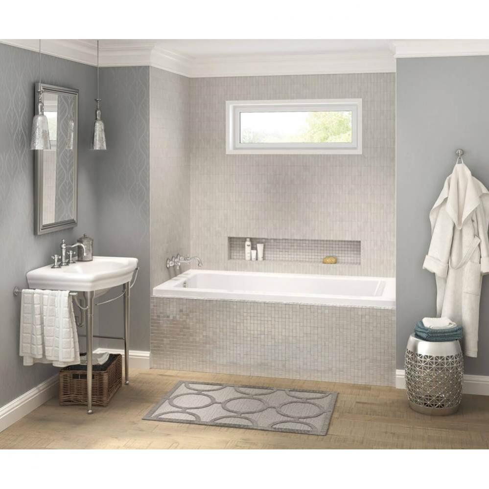 Pose 7242 IF Acrylic Alcove Right-Hand Drain Bathtub in White