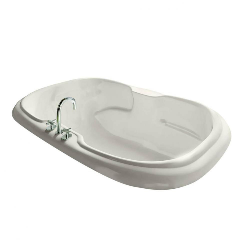 Calla 7242 Acrylic Drop-in Center Drain Aerofeel Bathtub in Biscuit