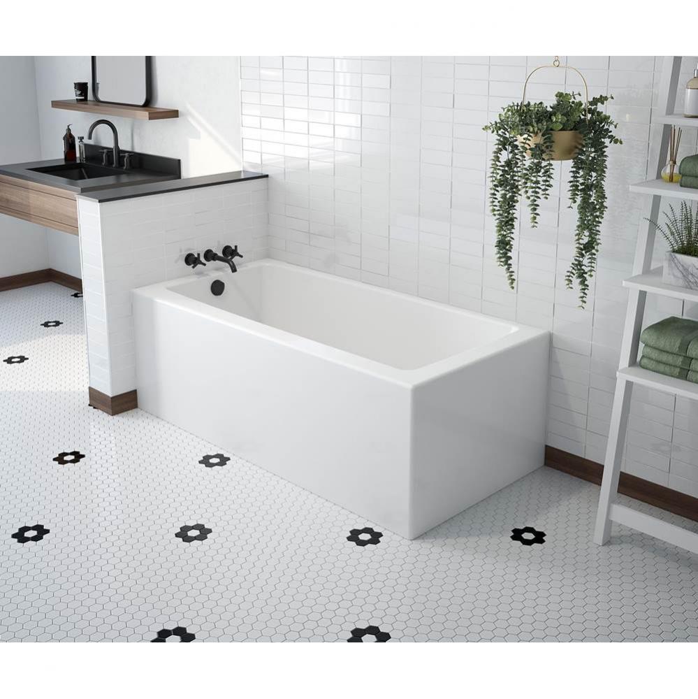 Mackenzie Corner 6032 AcrylX Corner Right-Hand Drain Bathtub in White