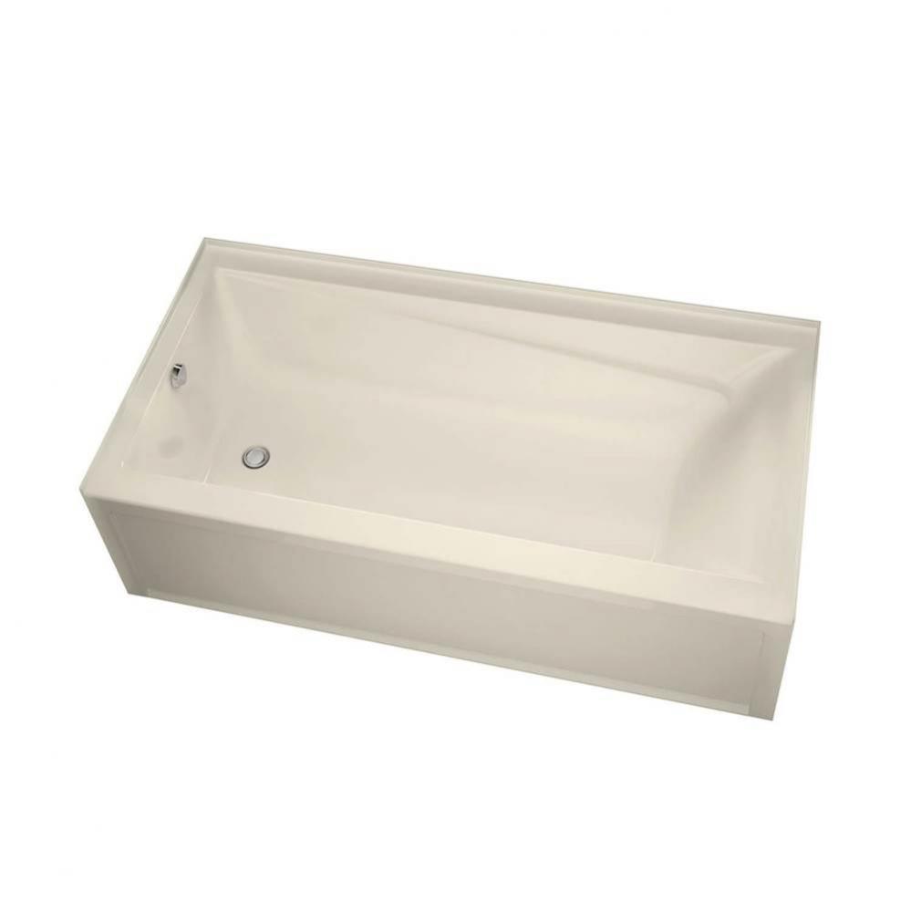 Exhibit 6030 IFS AFR Acrylic Alcove Right-Hand Drain Bathtub in Bone