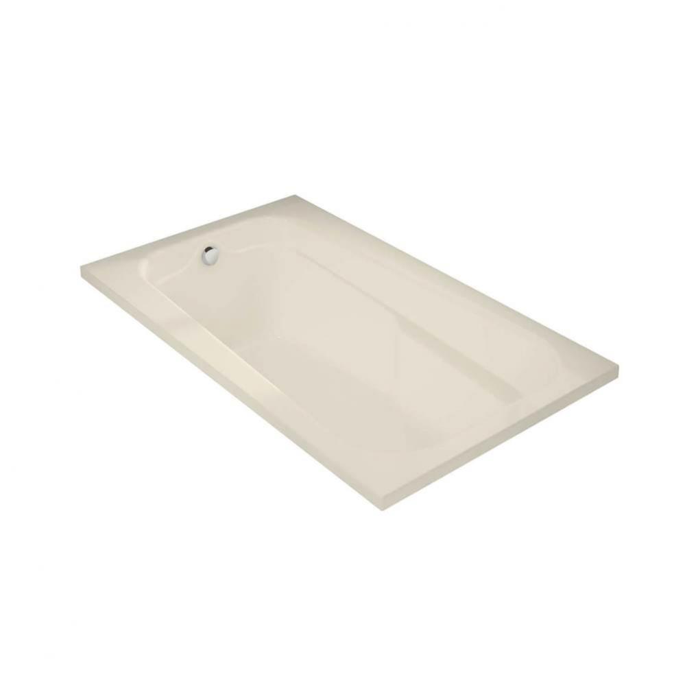 Tempest 60 x 36 Acrylic Alcove End Drain Whirlpool Bathtub in Bone