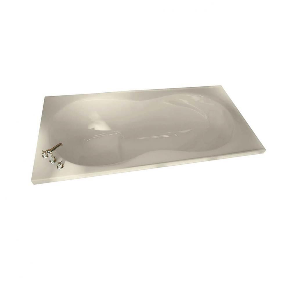 Melodie 66 x 33 Acrylic Alcove Center Drain Hydromax Bathtub in Bone