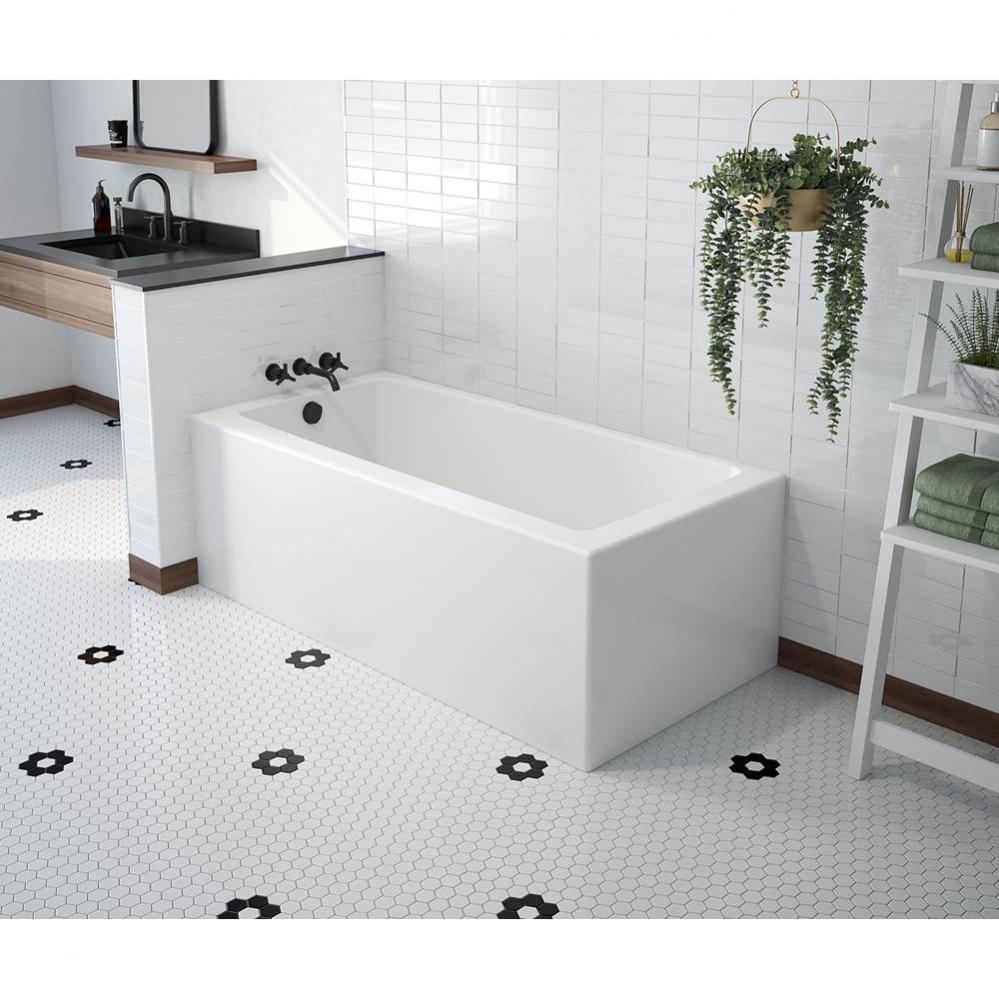 Mackenzie Corner 6032 AFR AcrylX Corner Left-Hand Drain Bathtub in White