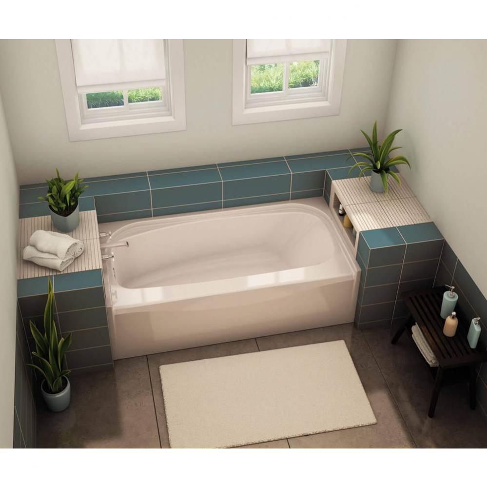 TOF-3060 AcrylX Alcove Right-Hand Drain Bathtub in White