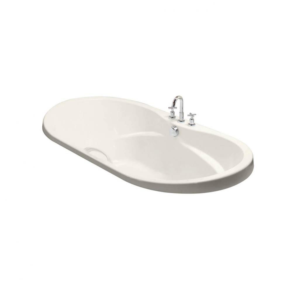 Living 7236 Acrylic Drop-in Center Drain Hydromax Bathtub in Biscuit