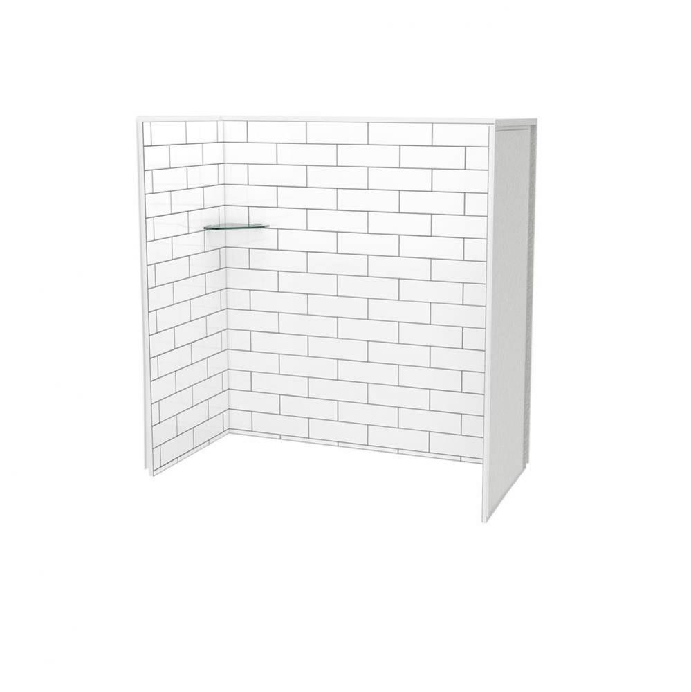 Utile 6032 Composite Direct-to-Stud Three-Piece Tub Wall Kit in Metro Tux