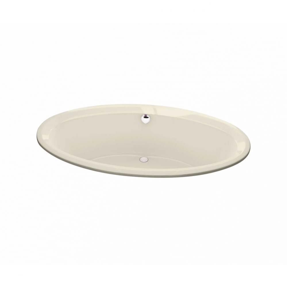 Tympani 72 x 42 Acrylic Drop-in Center Drain Aeroeffect Bathtub in Bone