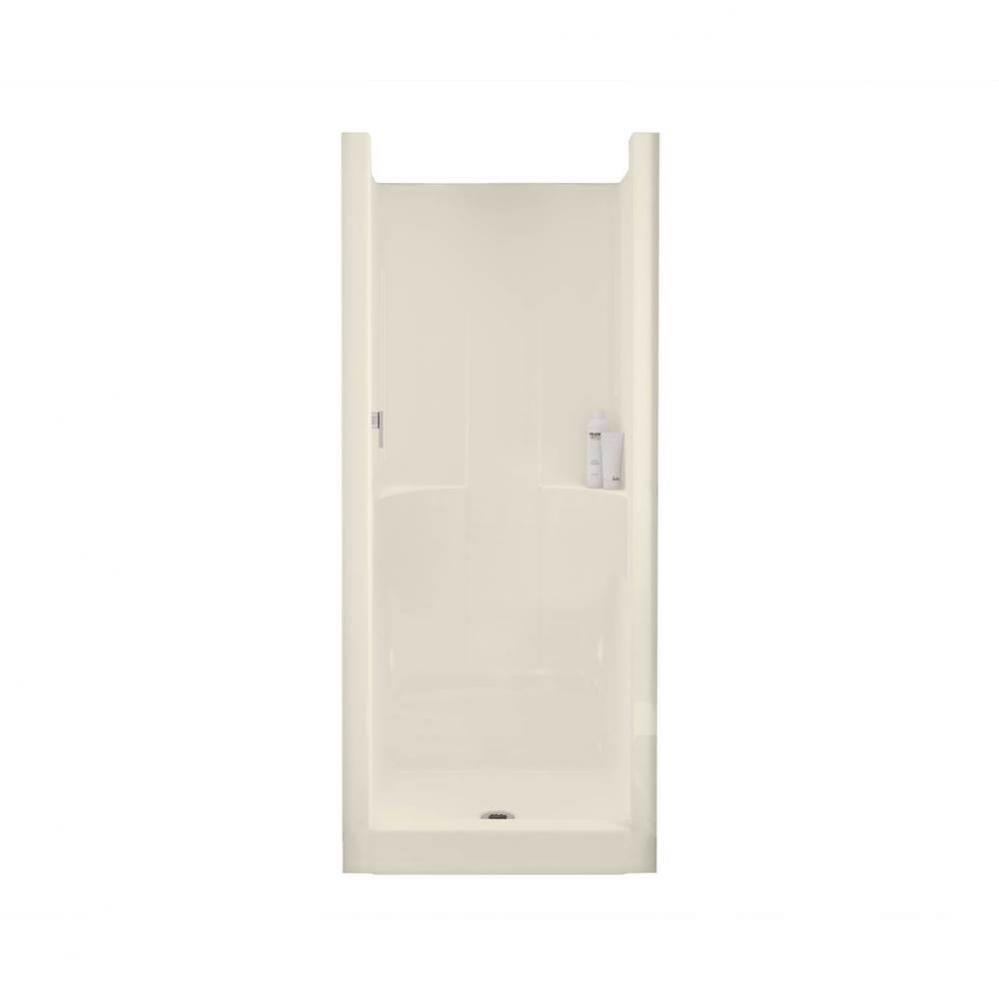 Jupiter F32 31.625 in. x 33 in. x 73.875 in. 1-piece Shower with No Seat, Center Drain in Bone