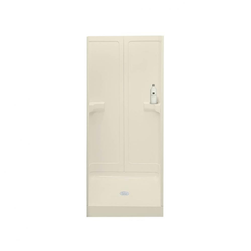 Gilmour 36 in. x 37 in. x 74.75 in. 3-piece Shower with No Seat, Center Drain in Bone