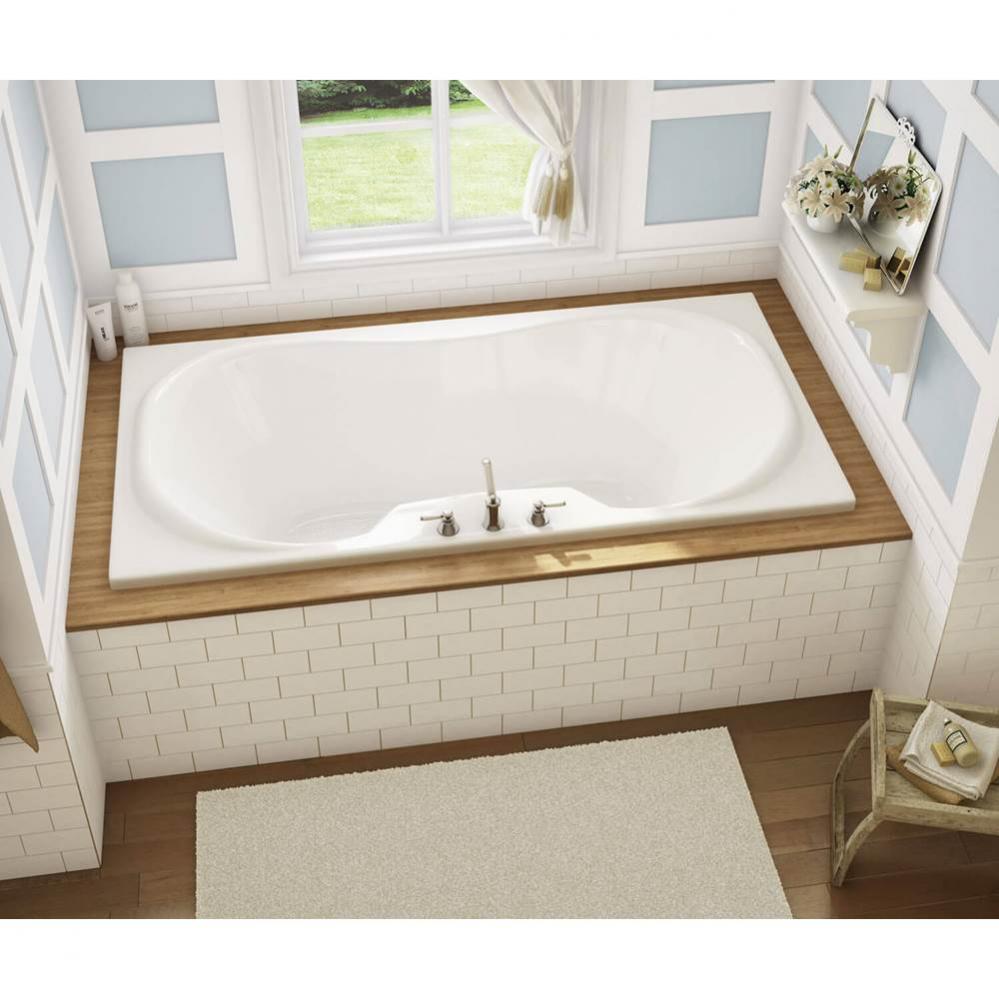 Cambridge 71.5 in. x 35.75 in. Drop-in Bathtub with Combined Hydrosens/Aerosens System Center Drai