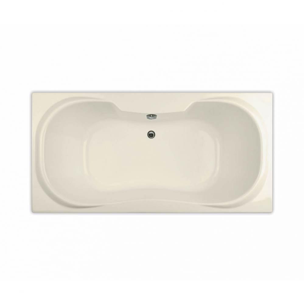 Cambridge 71.5 in. x 35.75 in. Drop-in Bathtub with Center Drain in Bone