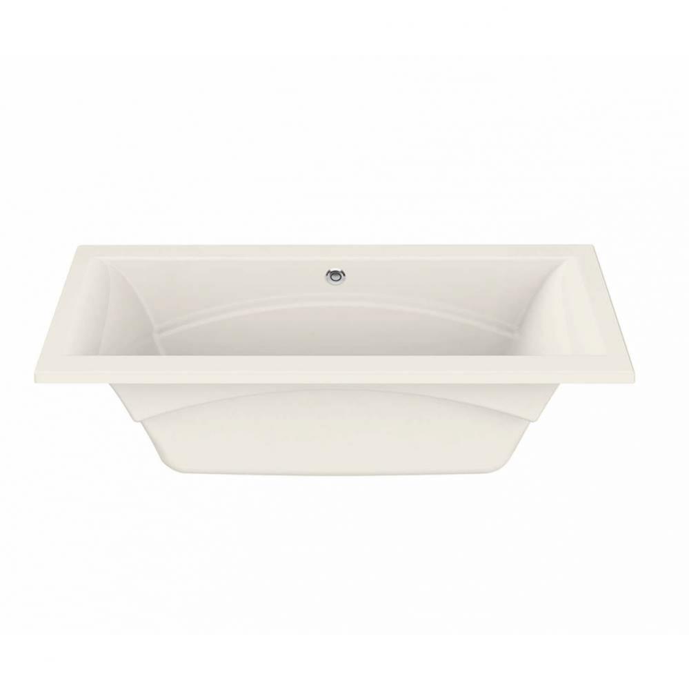 Optik 7242 Acrylic Undermount Center Drain Hydrofeel Bathtub in Biscuit