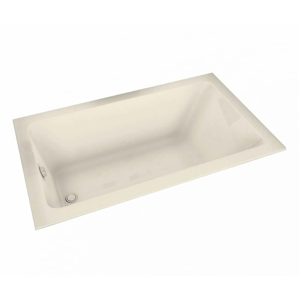 Pose 6030 Acrylic Drop-in End Drain Combined Whirlpool &amp; Aeroeffect Bathtub in Bone