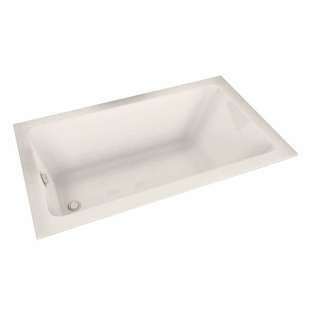 Pose 7242 Acrylic Drop-in End Drain Whirlpool Bathtub in Biscuit