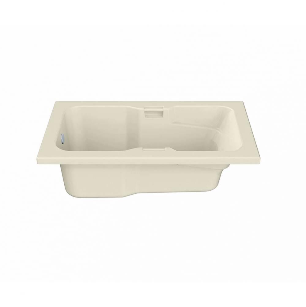 Lopez 6036 Acrylic Alcove End Drain Combined Whirlpool &amp; Aeroeffect Bathtub in Bone