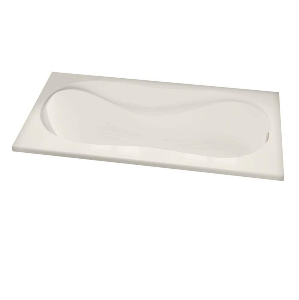 Cocoon 65.875 in. x 36 in. Drop-in Bathtub with Combined Hydrosens/Aerosens System End Drain in Bi