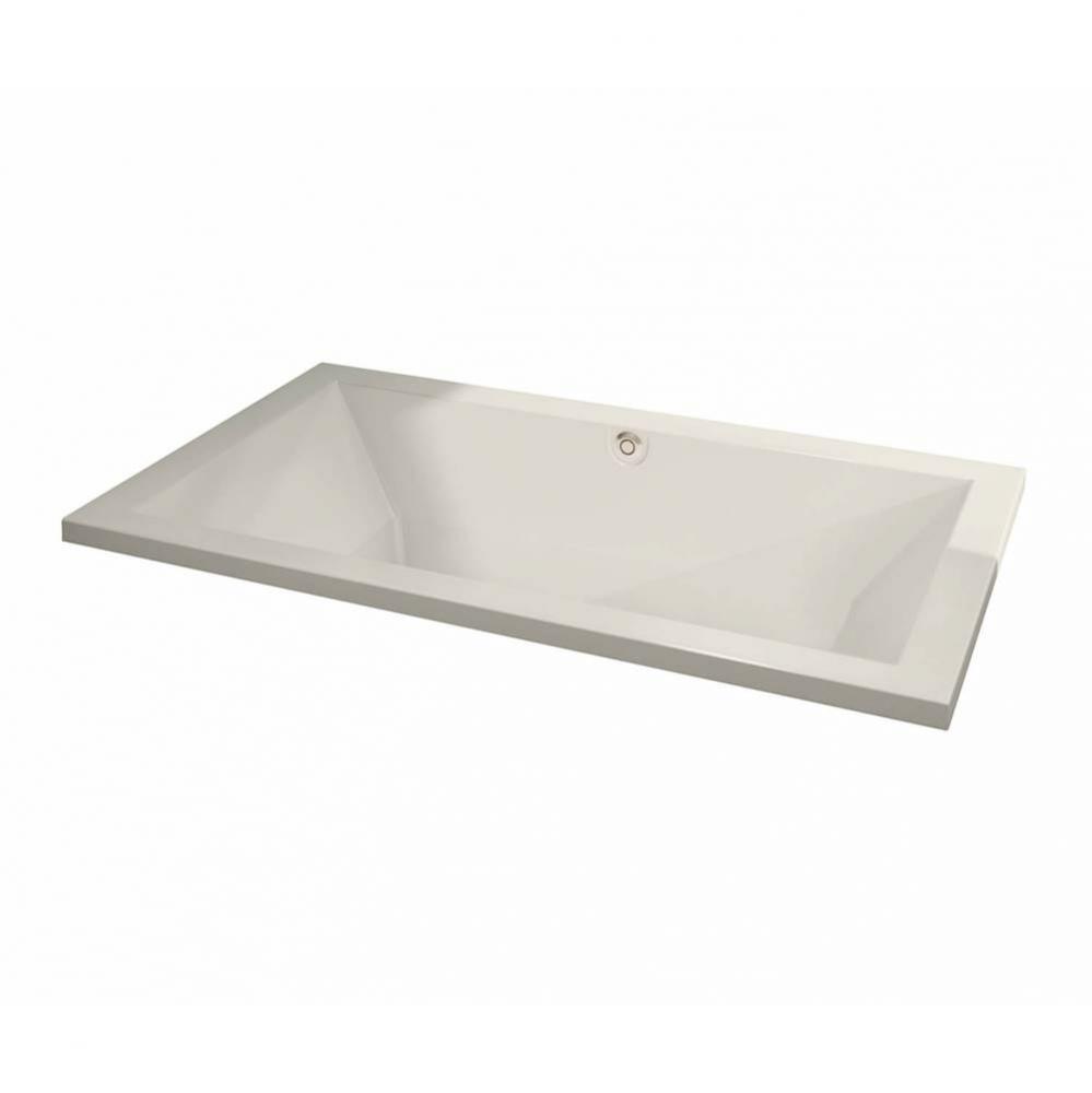 Aiiki 7242 Acrylic Drop-in Center Drain Aerofeel Bathtub in Biscuit