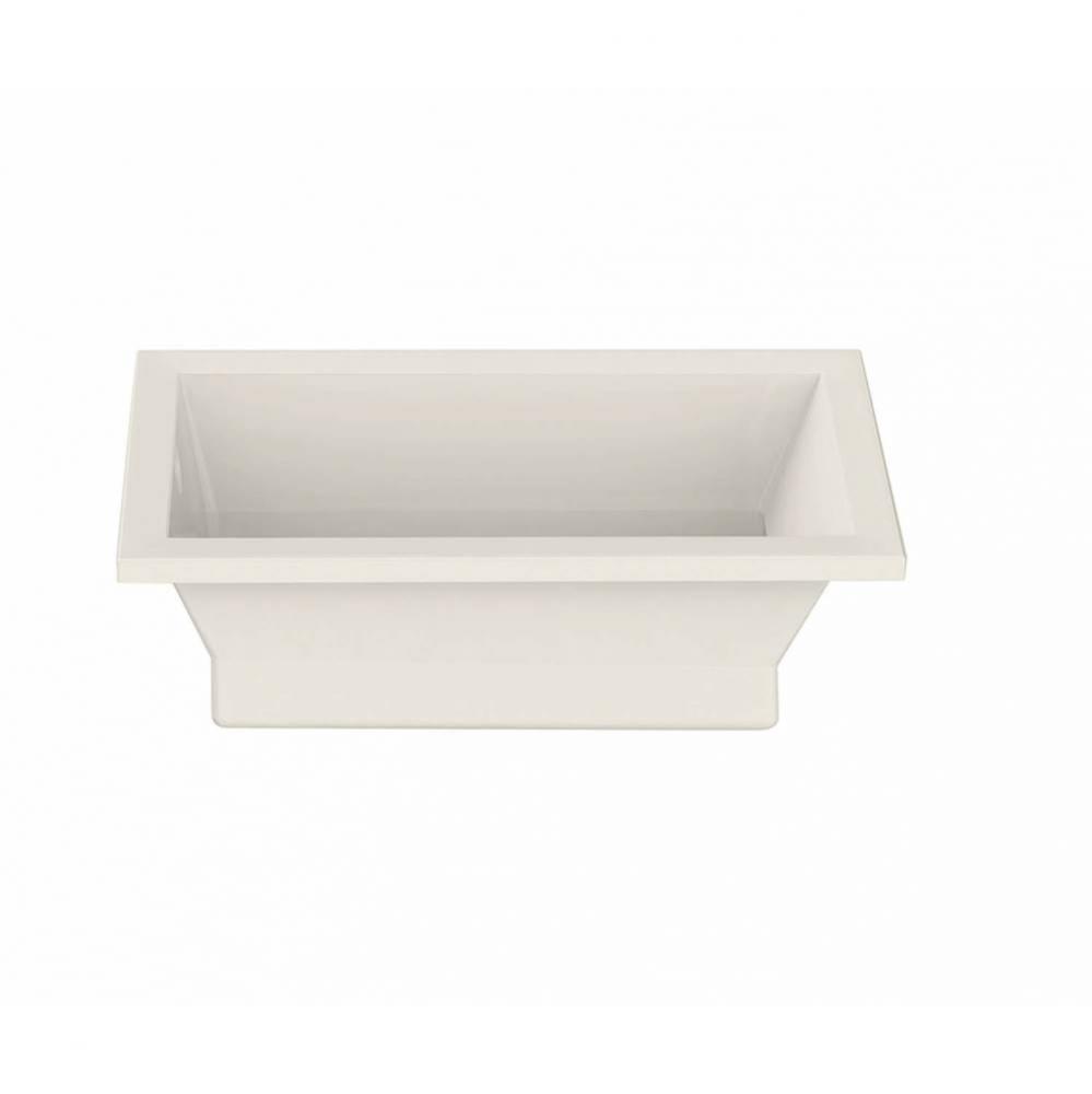 Aiiki 7236 Acrylic Drop-in End Drain Aerofeel Bathtub in Biscuit