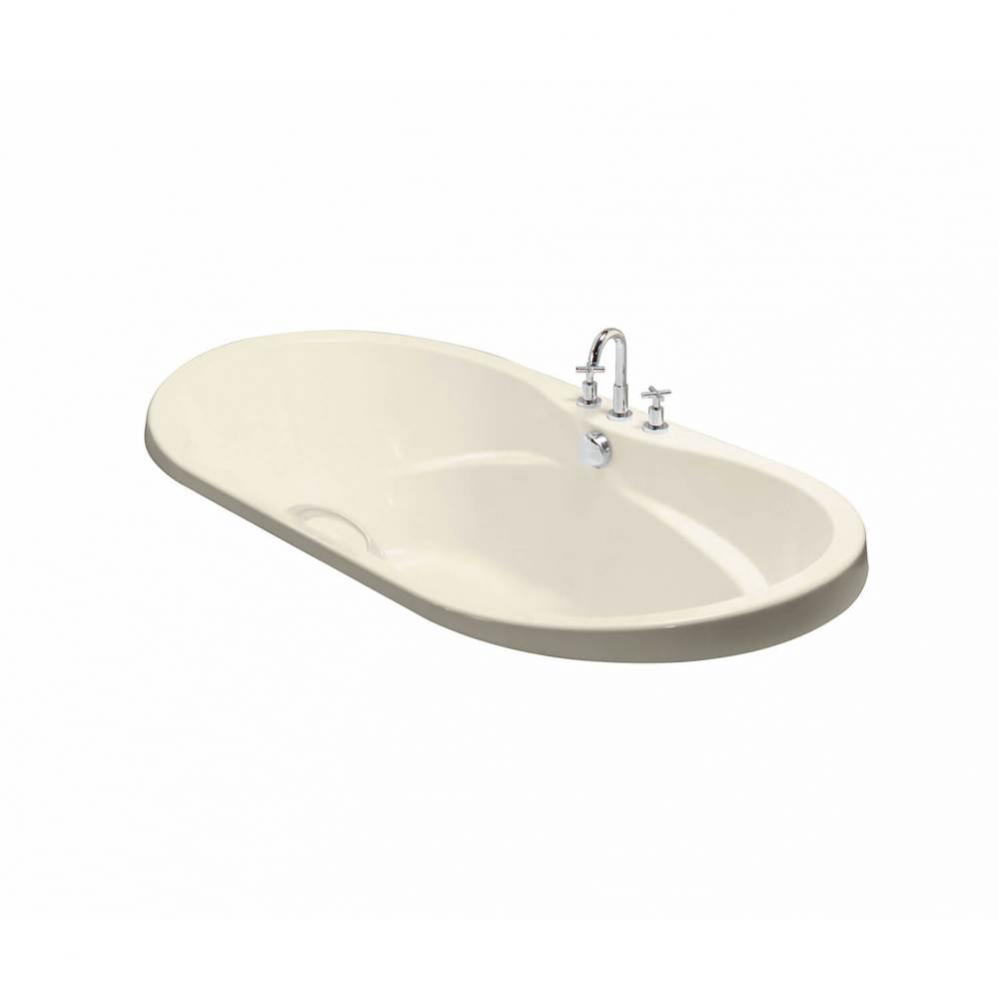 Living 6042 Acrylic Drop-in Center Drain Aerofeel Bathtub in Bone