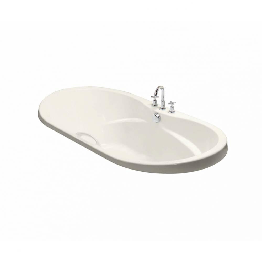 Living 6642 Acrylic Drop-in Center Drain Hydromax Bathtub in Biscuit