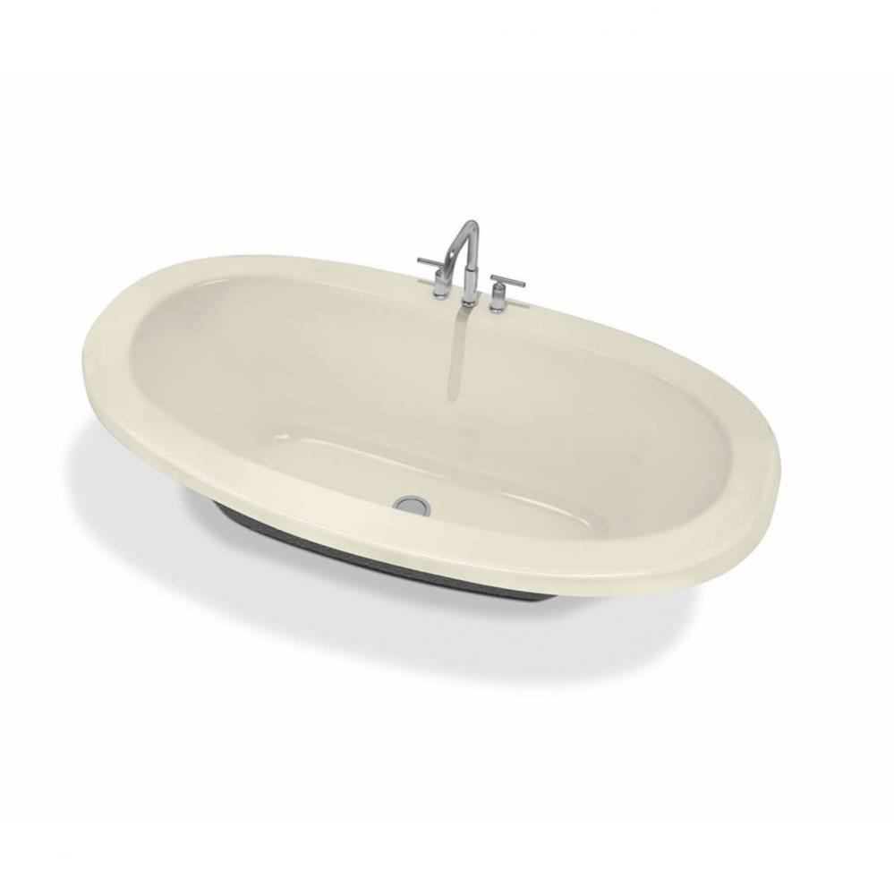 Serenade 66 in. x 36 in. Drop-in Bathtub with Aeroeffect System Center Drain in Bone