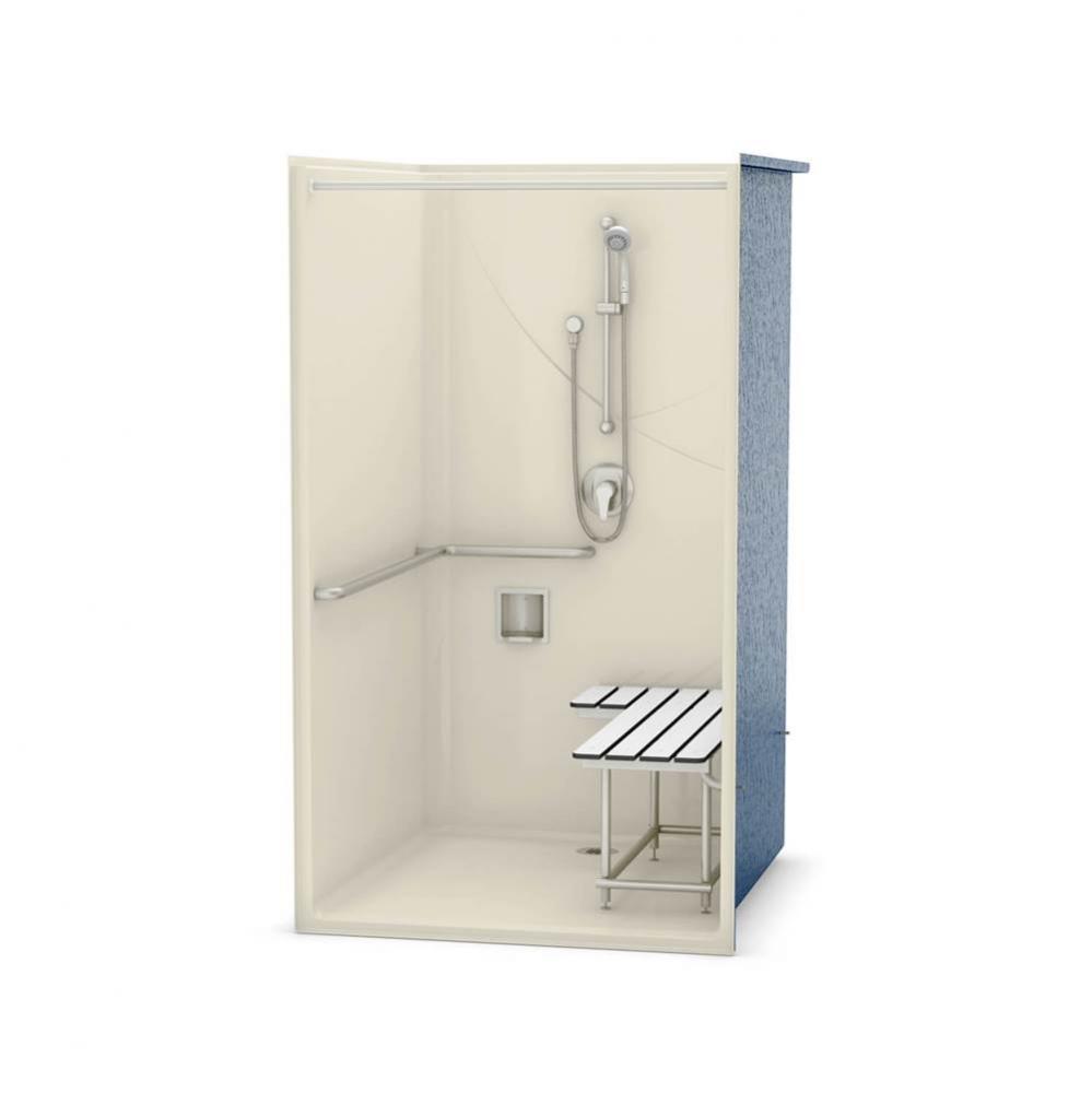 OPS-4248-RS - California Title 24 Compliant 42 in. x 48 in. x 76.5 in. 1-piece Shower with Right-h