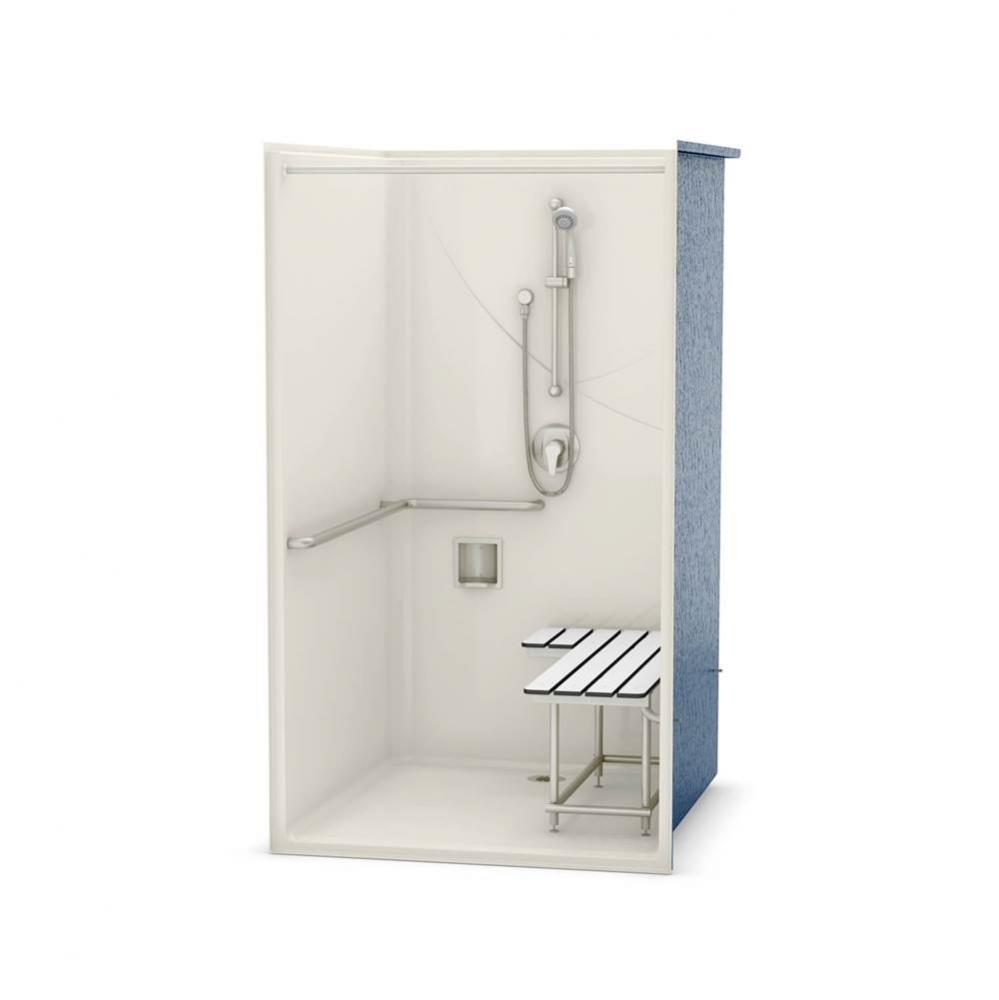 OPS-4248-RS - California Title 24 Compliant 42 in. x 48 in. x 76.5 in. 1-piece Shower with Left-ha