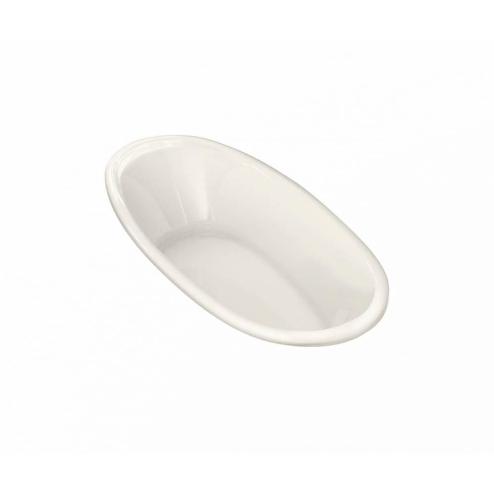 Saturna 6036 Acrylic Drop-in Center Drain Combined Whirlpool &amp; Aeroeffect Bathtub in Biscuit