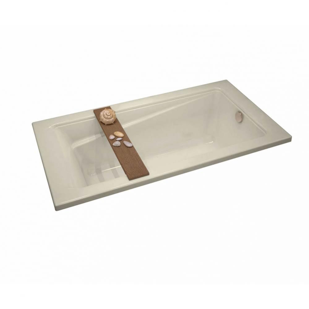 Exhibit 6036 Acrylic Drop-in End Drain Bathtub in Bone