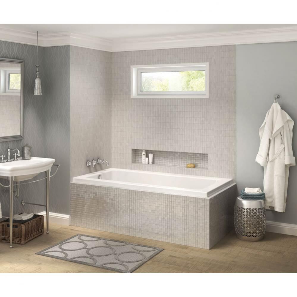 Pose 6632 IF Acrylic Corner Left Right-Hand Drain Combined Whirlpool &amp; Aeroeffect Bathtub in W