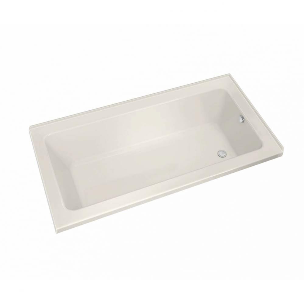 Pose 7236 IF Acrylic Corner Right Left-Hand Drain Whirlpool Bathtub in Biscuit