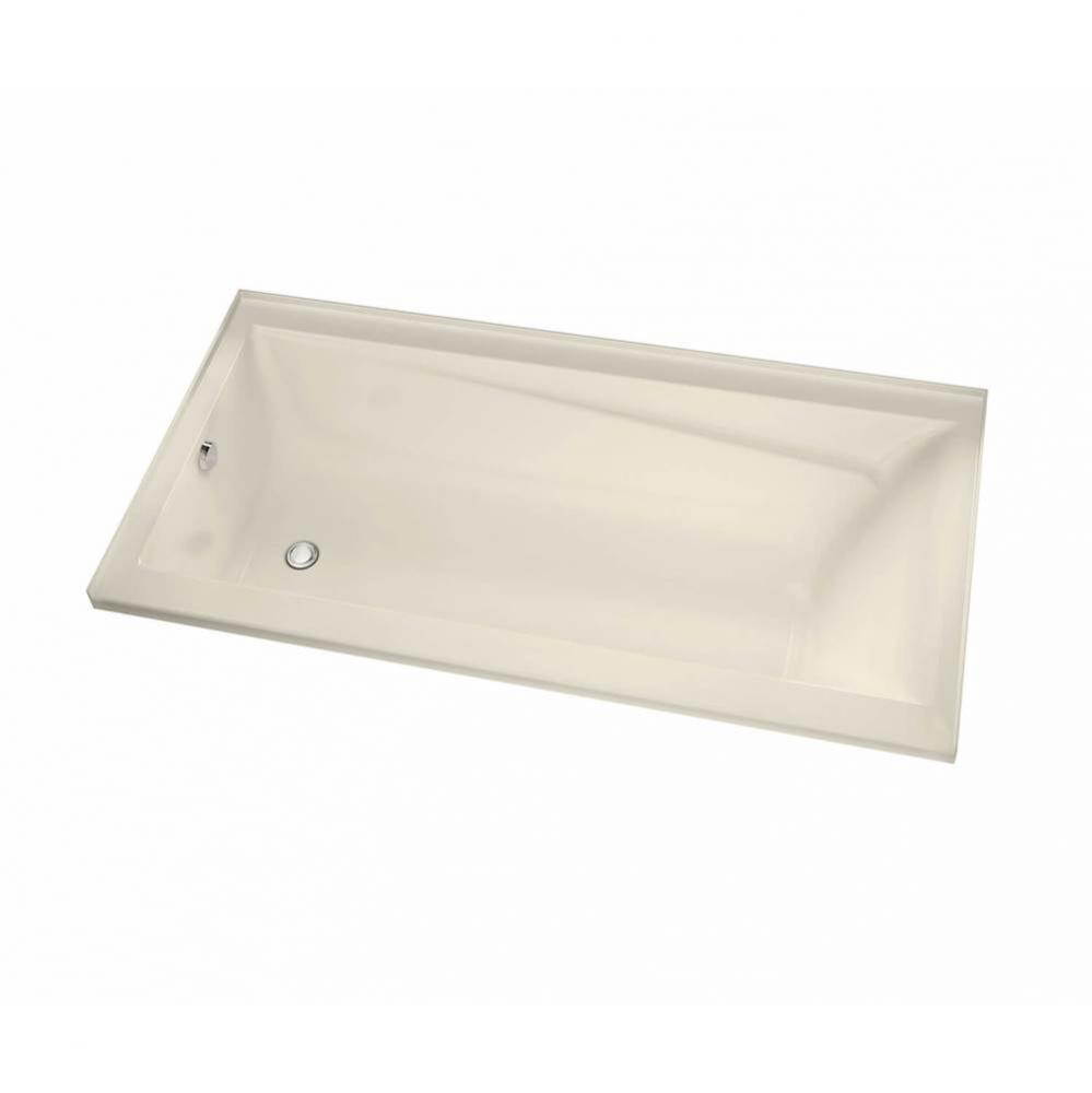 Exhibit 7232 IF Acrylic Alcove Right-Hand Drain Aeroeffect Bathtub in Bone