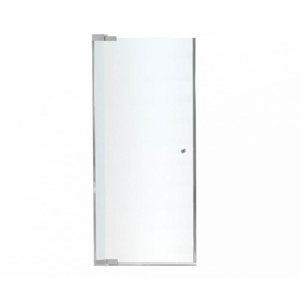 Kleara 1-panel 23.5-25.5 in. x 69 in. Pivot Alcove Shower Door with Mistelite Glass in Chrome