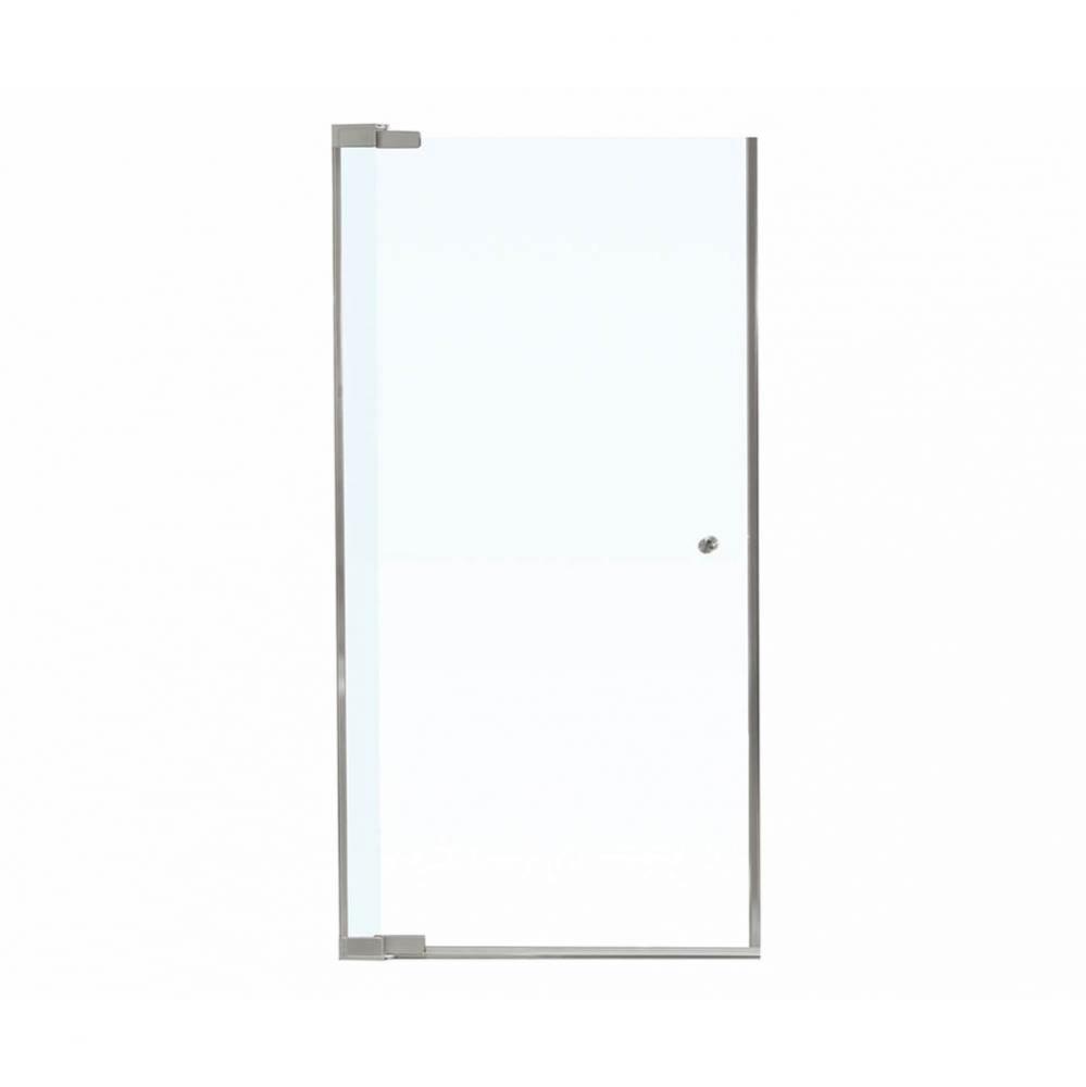 Kleara 1-panel 29.5-31.5 in. x 69 in. Pivot Alcove Shower Door with Clear Glass in Nickel