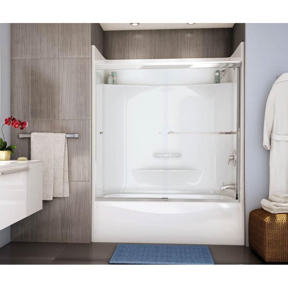 TOF-3260 59.75 in. x 33 in. Alcove Bathtub with Whirlpool System Right Drain in White