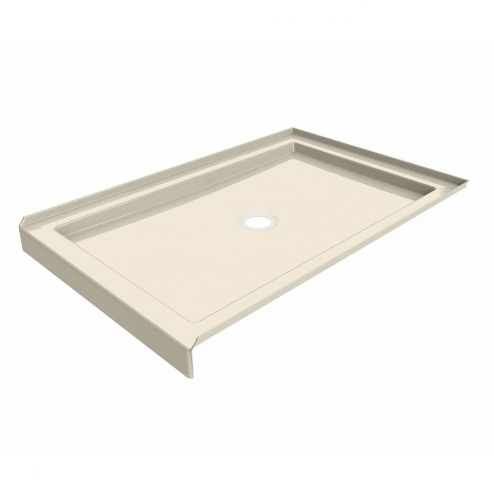 B3 Base 4834 Round Drain Alcove-Deep Installation Bone / Natural