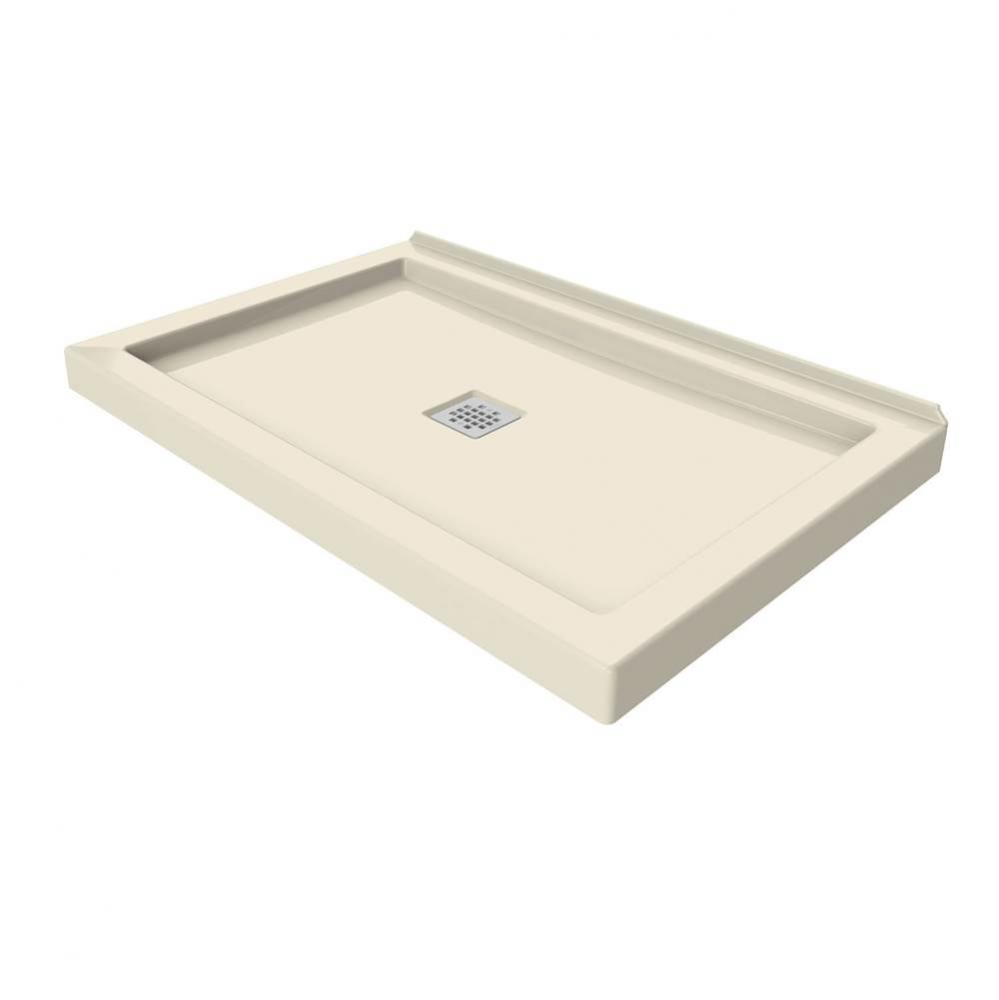 B3 Base 4832 Square Drain Wall-Mount Installation Bone / Natural