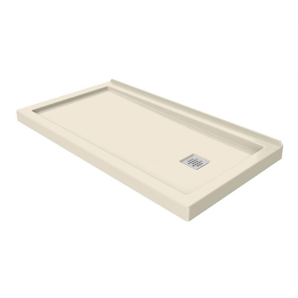 B3 Base 6032 Square Drain Wall-Mount Installation Bone / Natural