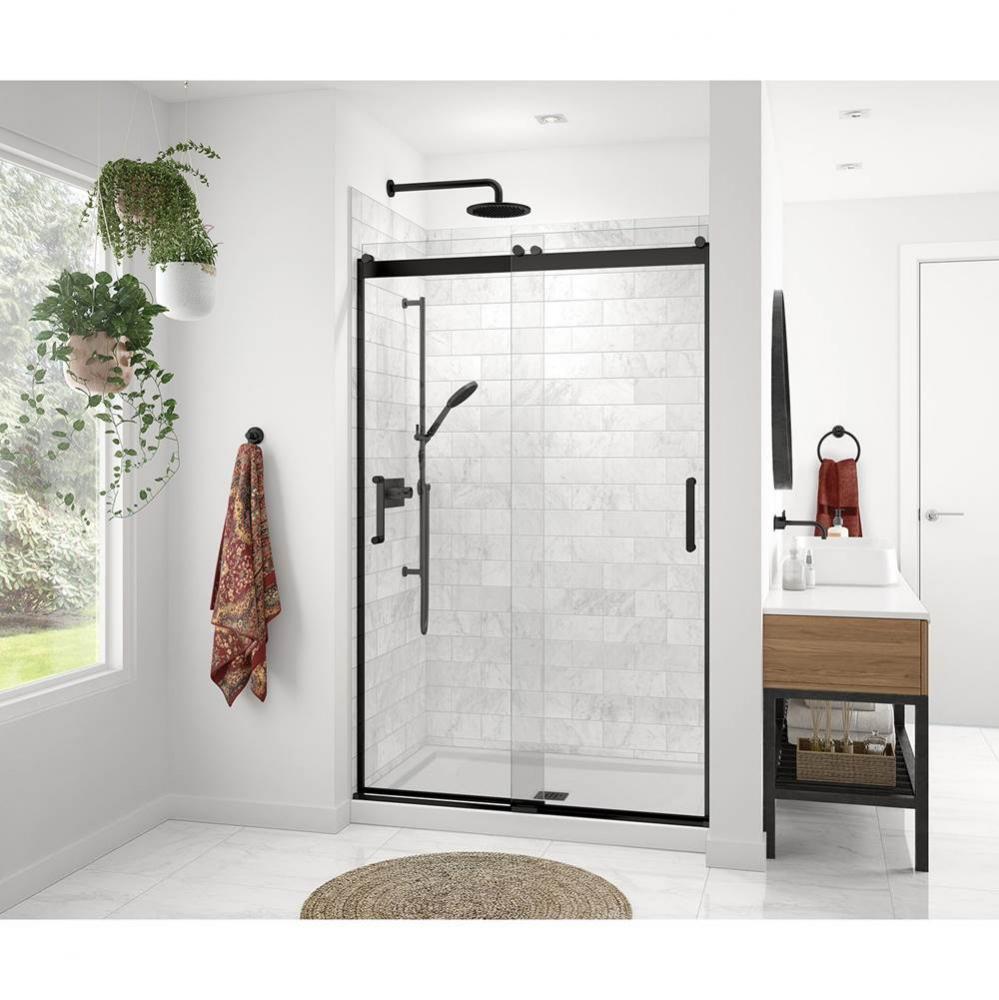 Revelation Round 44-47 x 70 1/2-73 in. 6 mm Sliding Shower Door for Alcove Installation with Clear