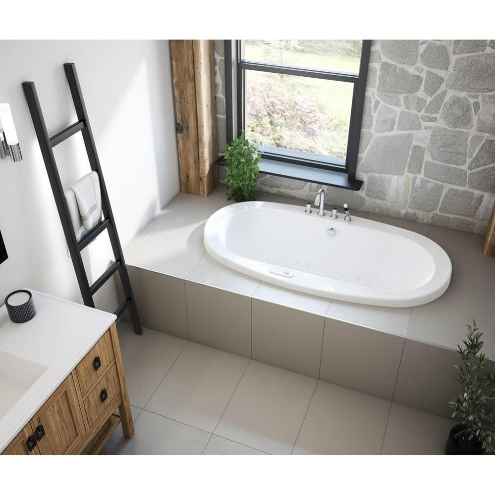 Jazz 66 x 36 Acrylic Drop-in Center Drain Aerofeel Bathtub in White