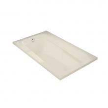 Maax 100103-003-004-000 - Tempest 60 x 36 Acrylic Alcove End Drain Whirlpool Bathtub in Bone