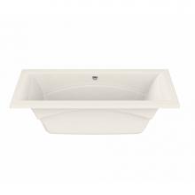 Maax 101270-055-007 - Optik 7236 Acrylic Undermount Center Drain Aerofeel Bathtub in Biscuit