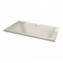 Maax 102785-055-007 - Aiiki 7242 Acrylic Drop-in Center Drain Aerofeel Bathtub in Biscuit