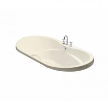 Maax 102863-004-004 - Living 6042 Acrylic Drop-in Center Drain Hydromax Bathtub in Bone