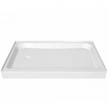 Maax 105056-R-000-001 - MAAX 59.75 in. x 32.125 in. x 6.125 in. Rectangular Alcove Shower Base with Right Drain in White