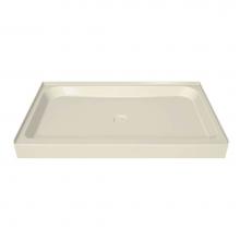 Maax 105059-000-004 - MAAX 47.75 in. x 36.125 in. x 6.125 in. Rectangular Alcove Shower Base with Center Drain in Bone