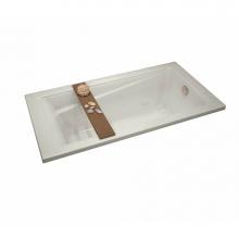 Maax 106181-103-007 - Exhibit 7236 Acrylic Drop-in End Drain Aeroeffect Bathtub in Biscuit