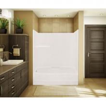 Maax 140098-R-000-002 - TSEA60 59.75 in. x 34 in. x 76.5 in. 1-piece Tub Shower with Right Drain in White