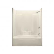 Maax 141267-L-000-004 - TS 60 in. x 37 in. x 77.5 in. 1-piece Tub Shower with Left Drain in Bone