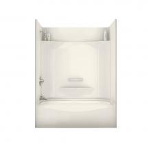 Maax 145006-R-003-007 - KDTS 59.875 in. x 30.125 in. x 77.5 in. 4-piece Tub Shower with Whirlpool Right Drain in Biscuit